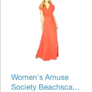 Amuse society wrap dress